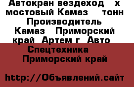 Автокран вездеход 3-х мостовый Камаз 14 тонн › Производитель ­ Камаз - Приморский край, Артем г. Авто » Спецтехника   . Приморский край